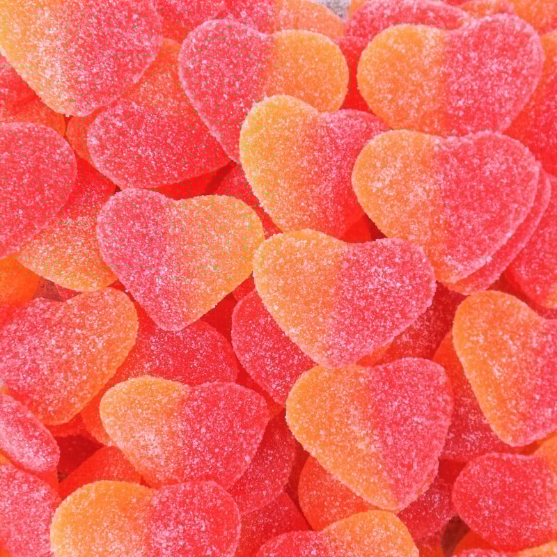 Coeur pêche sucré (100g)
